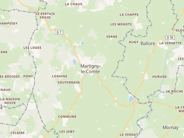 Plan de Martigny-le-Comte