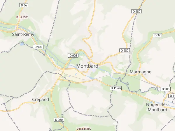 Plan de Montbard