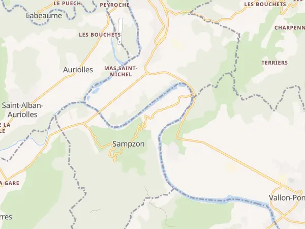 Plan de Sampzon