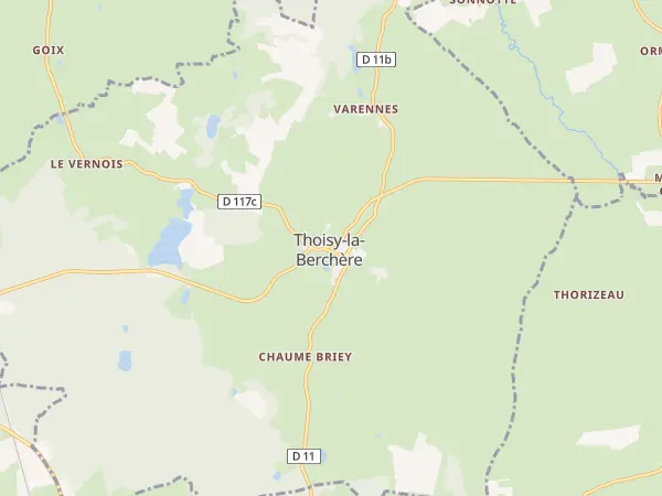 Plan de Thoisy-la-Berchère