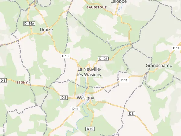 Plan de La Neuville-lès-Wasigny