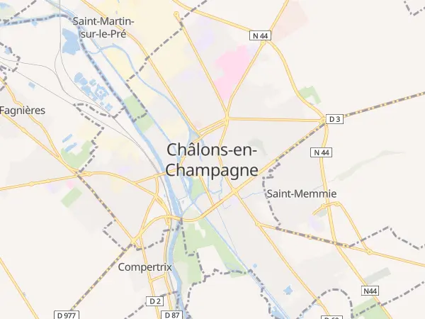 Plan de Châlons-en-Champagne