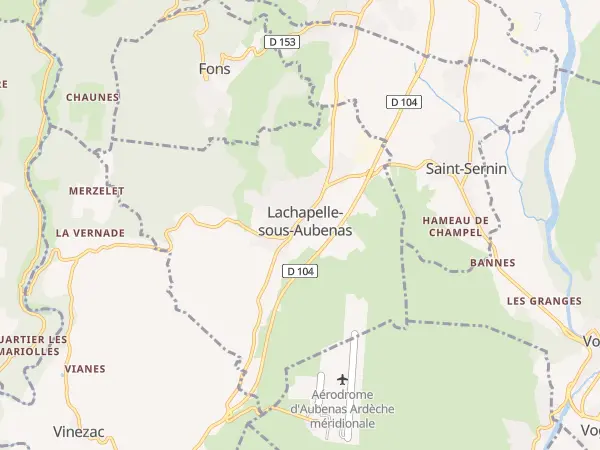 Plan de Lachapelle-sous-Aubenas