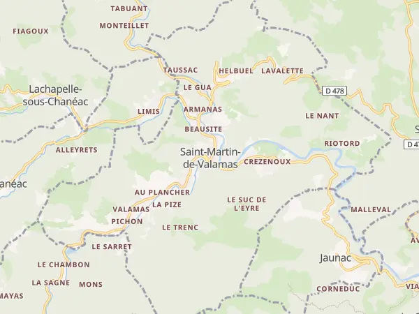 Plan de Saint-Martin-de-Valamas