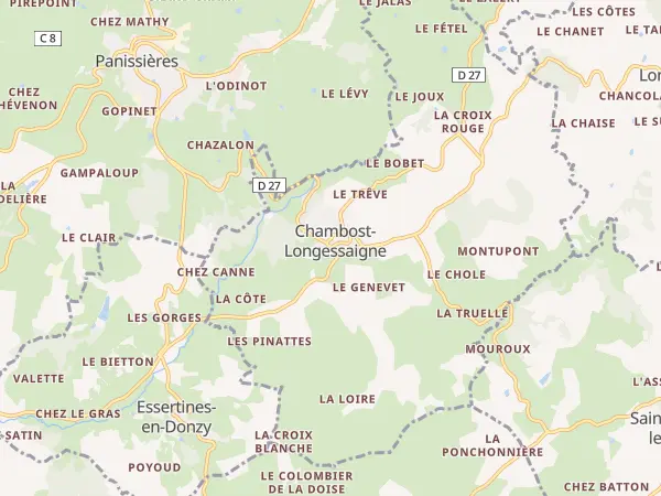 Plan de Chambost-Longessaigne