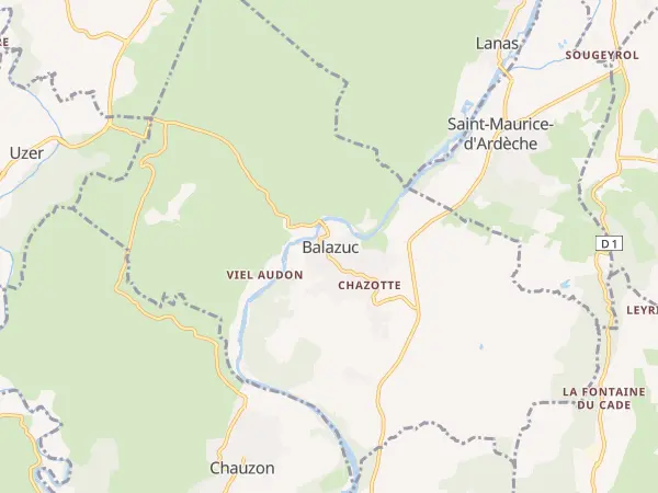 Plan de Balazuc