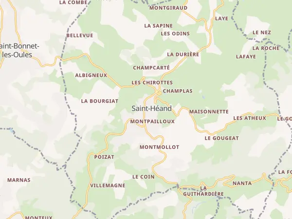 Plan de Saint-Héand