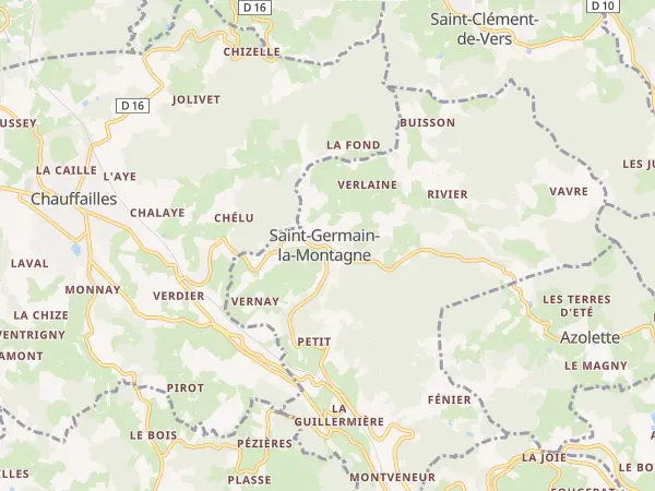 Plan de Saint-Germain-la-Montagne