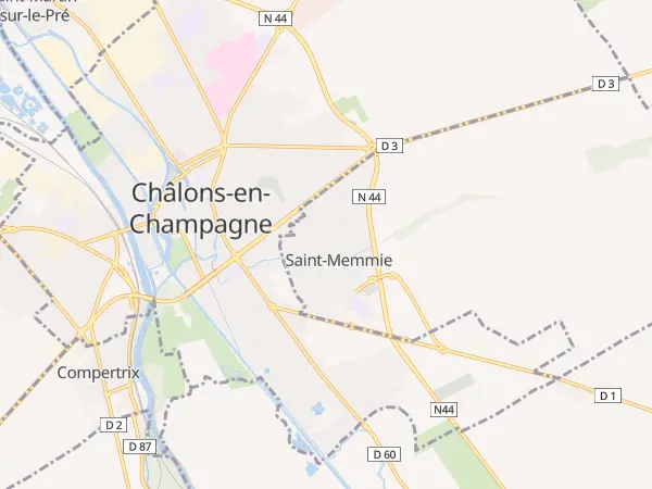 Plan de Saint-Memmie