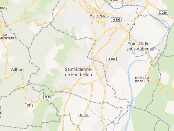 Plan de Saint-Étienne-de-Fontbellon