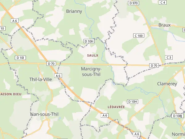 Plan de Marcigny-sous-Thil