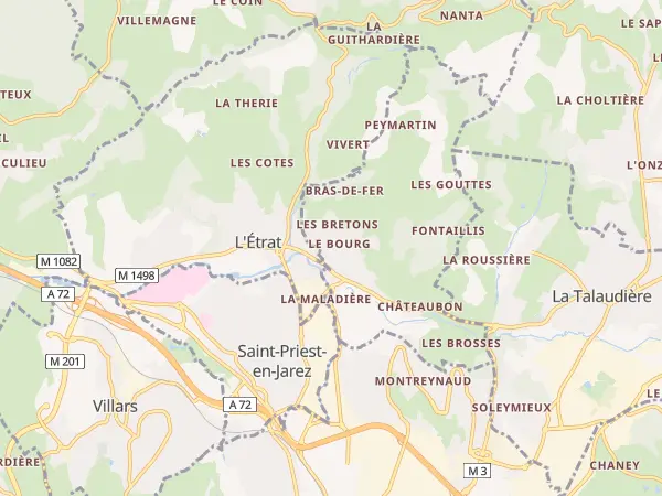 Plan de La Tour-en-Jarez