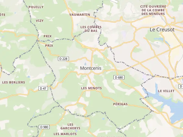 Plan de Montcenis