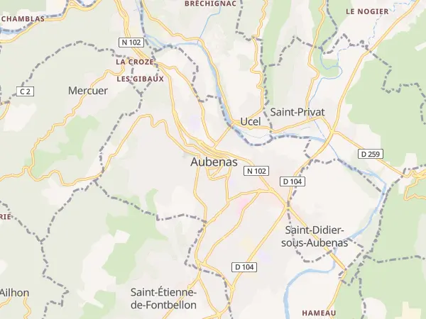 Plan de Aubenas