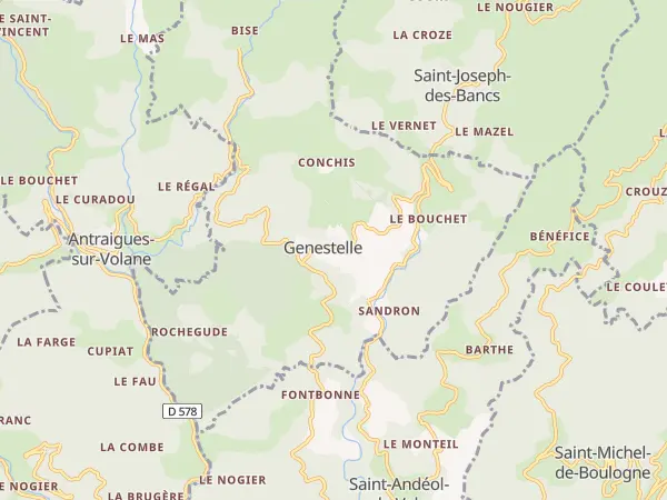 Plan de Genestelle