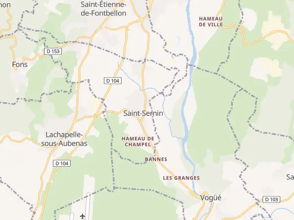 Plan de Saint-Sernin