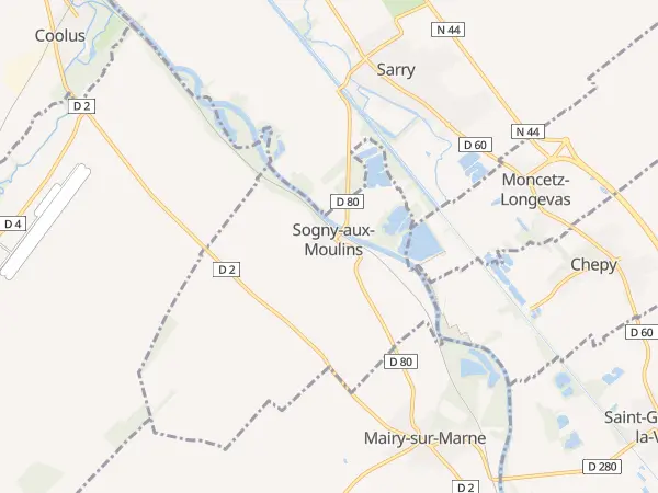 Plan de Sogny-aux-Moulins