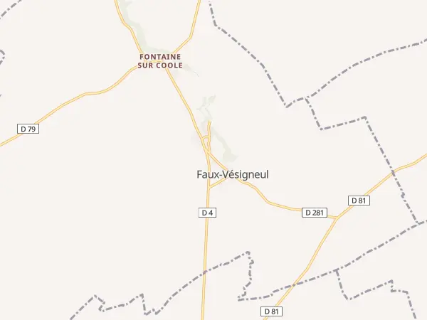 Plan de Faux-Vésigneul