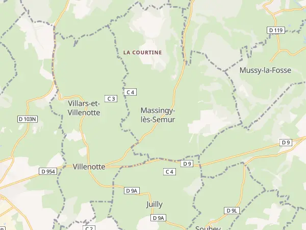 Plan de Massingy-lès-Semur