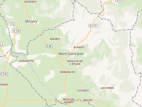 Plan de Mont-Saint-Jean