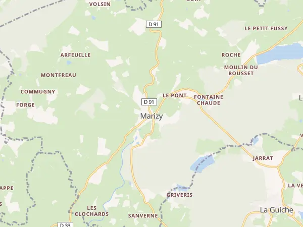Plan du Rousset-Marizy