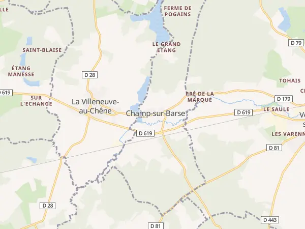 Plan de Champ-sur-Barse