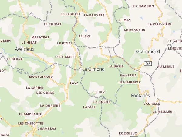 Plan de La Gimond