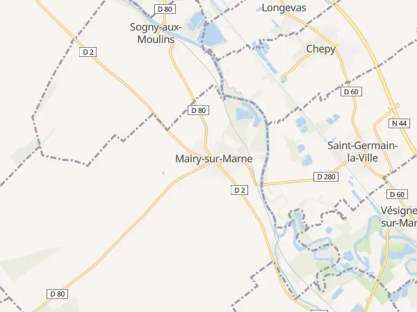 Plan de Mairy-sur-Marne