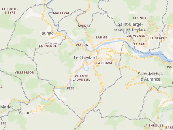 Plan du Cheylard