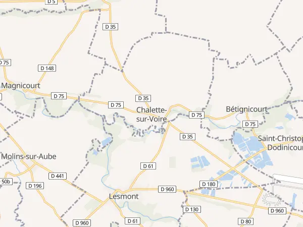Plan de Chalette-sur-Voire