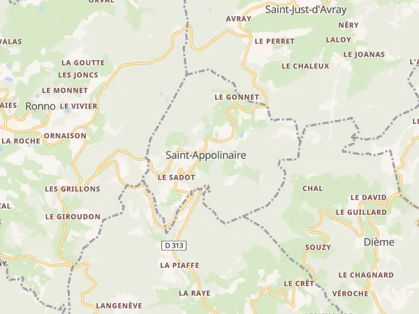 Plan de Saint-Appolinaire
