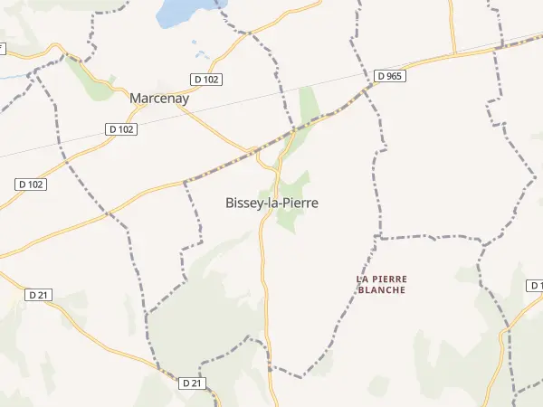 Plan de Bissey-la-Pierre