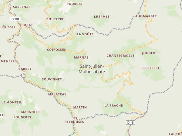 Plan de Saint-Julien-Molhesabate