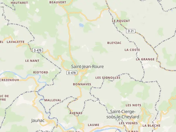 Plan de Saint-Jean-Roure