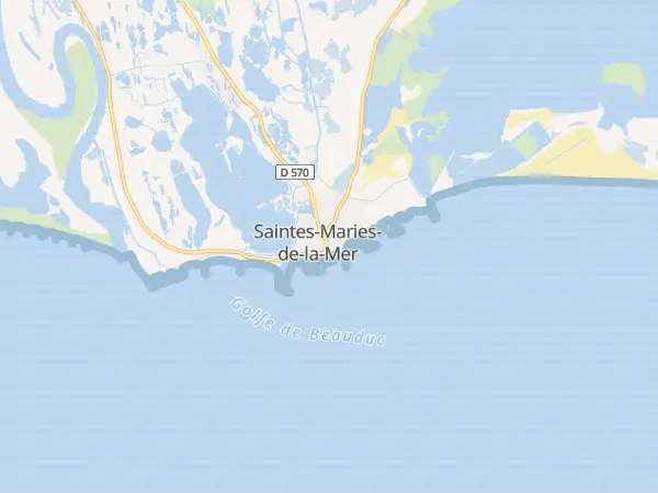 Plan de Saintes-Maries-de-la-Mer