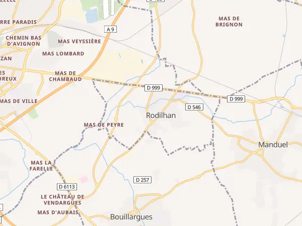 Plan de Rodilhan