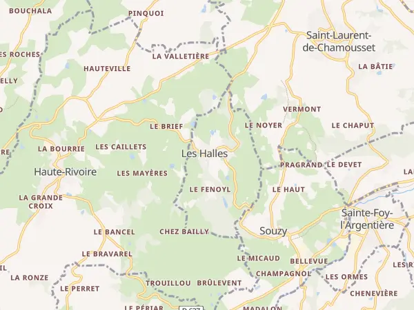 Plan des Halles