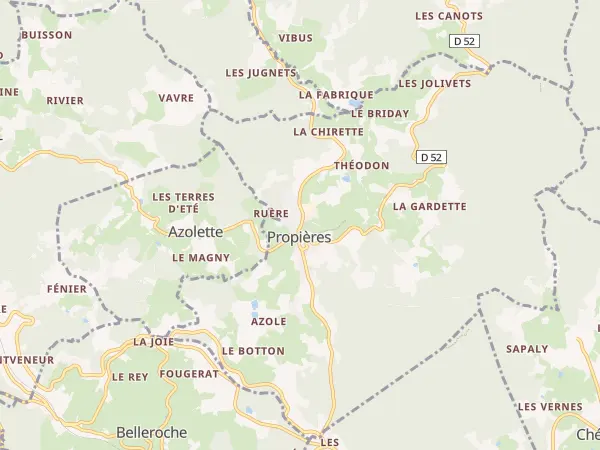 Plan de Propières