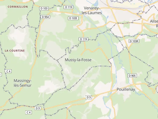 Plan de Mussy-la-Fosse