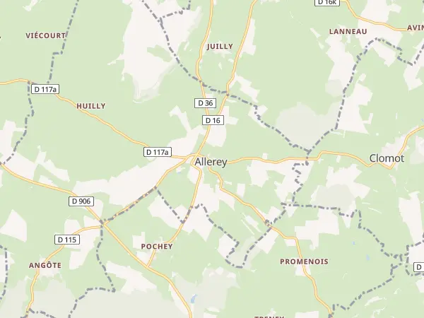 Plan de Allerey