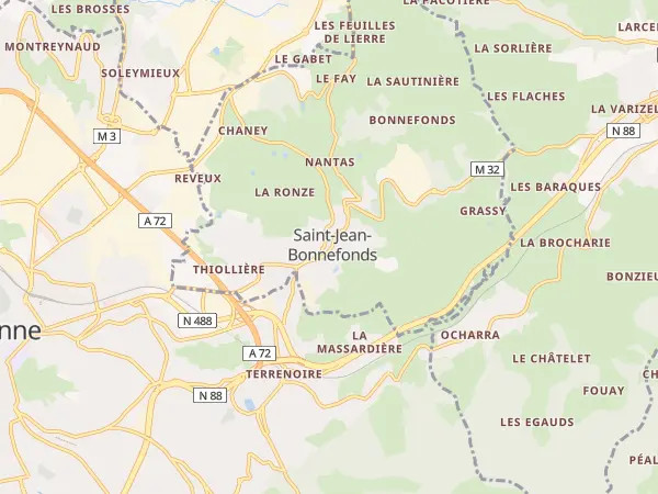 Plan de Saint-Jean-Bonnefonds