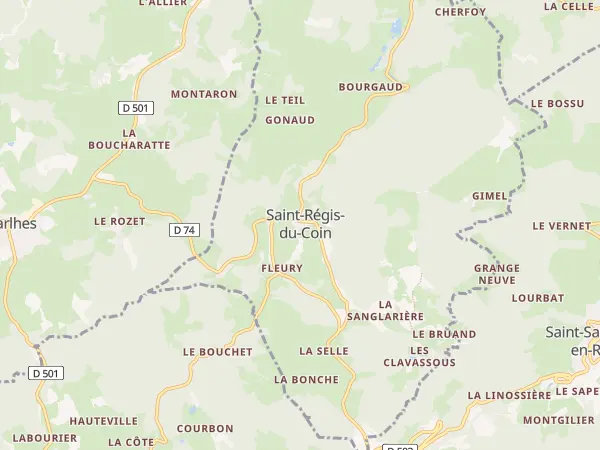 Plan de Saint-Régis-du-Coin