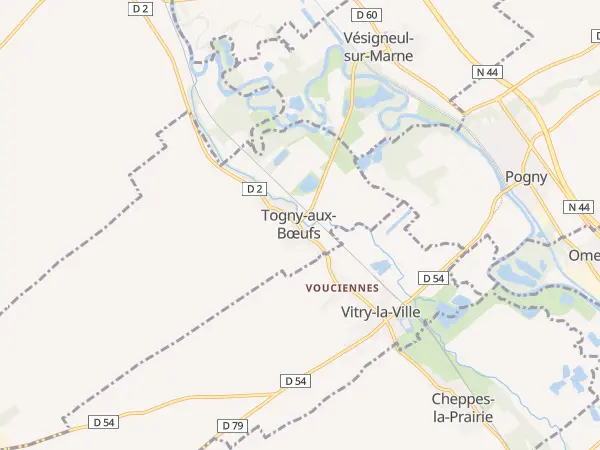 Plan de Togny-aux-Bœufs