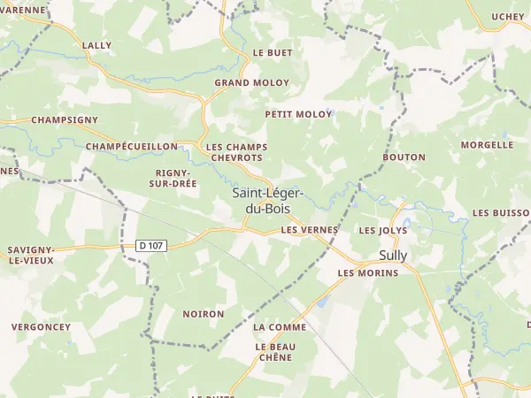 Plan de Saint-Léger-du-Bois