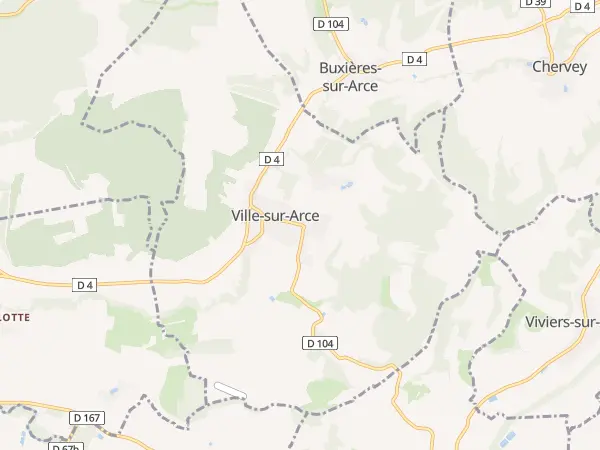 Plan de Ville-sur-Arce