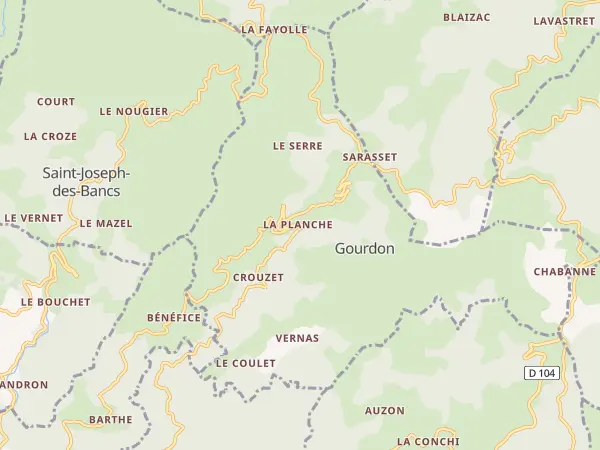 Plan de Gourdon