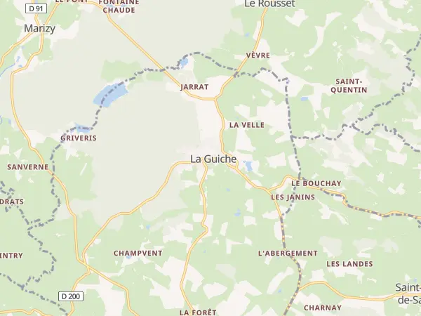 Plan de La Guiche