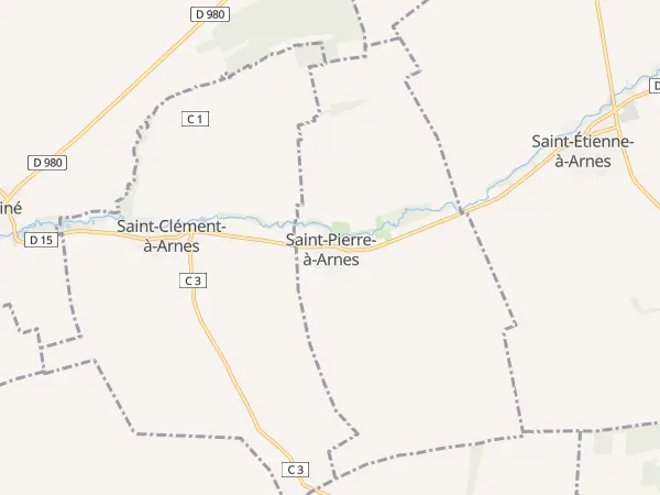 Plan de Saint-Pierre-à-Arnes