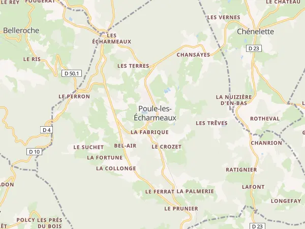 Plan de Poule-les-Écharmeaux