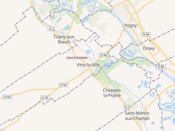 Plan de Vitry-la-Ville